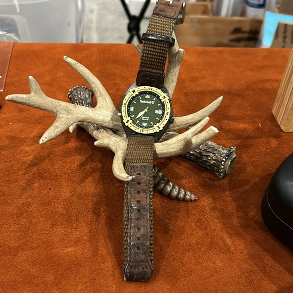 Timberland Olive Dial with Tan Strap Watch - Picture 1 of 8